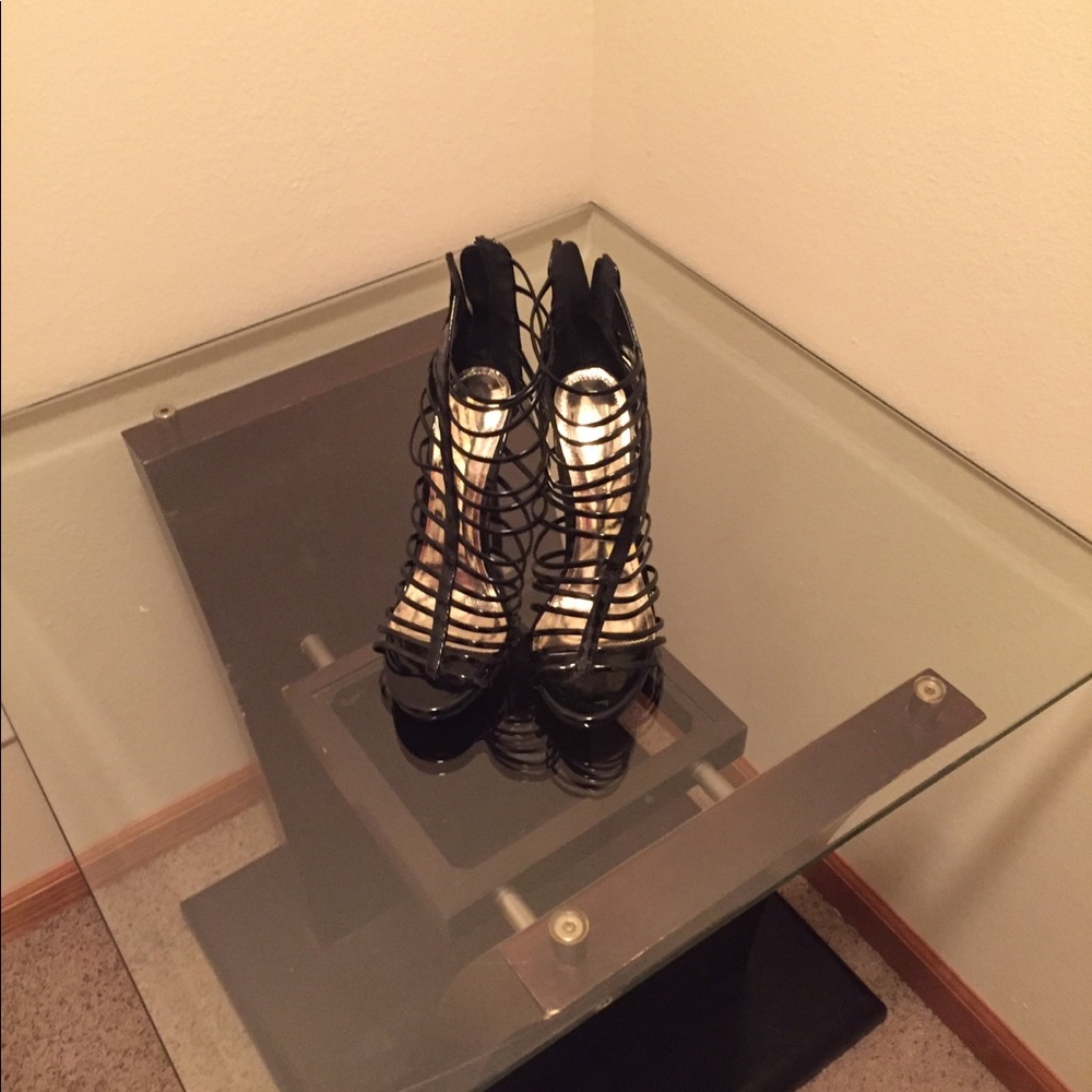 Brand new black high heels